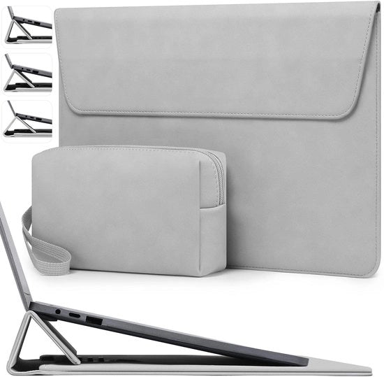 Portatile per Laptop 15 Pollici con Tasca Riscattabile per MacBook Air 15 M5 A3448 M4 A3241 M3 A3114 M2 A2941 2026-2023, MacBook Pro 15, 15" Surface Laptop 7/6/5/4, Grigio Chiaro