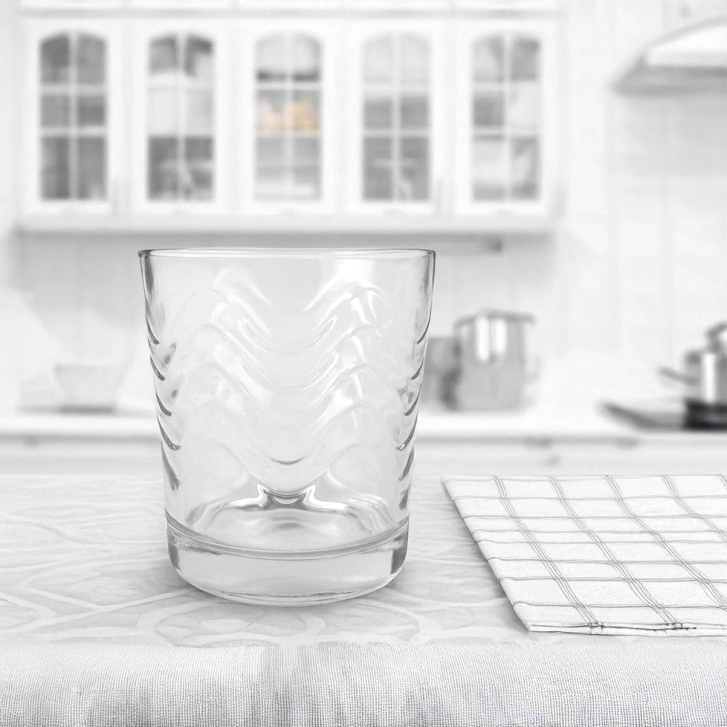 Set 6 Bicchieri Acqua Bibite Bevande 29 Cl In Vetro Resistente Lavorato Bicchiere Design Moderno Cucina Certificati Contatto Alimentare Lavastoviglie Microonde Bar Ristorante Modello 2