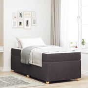 Struttura del letto Marrone Scuro 90 x 190 cm Tessuto