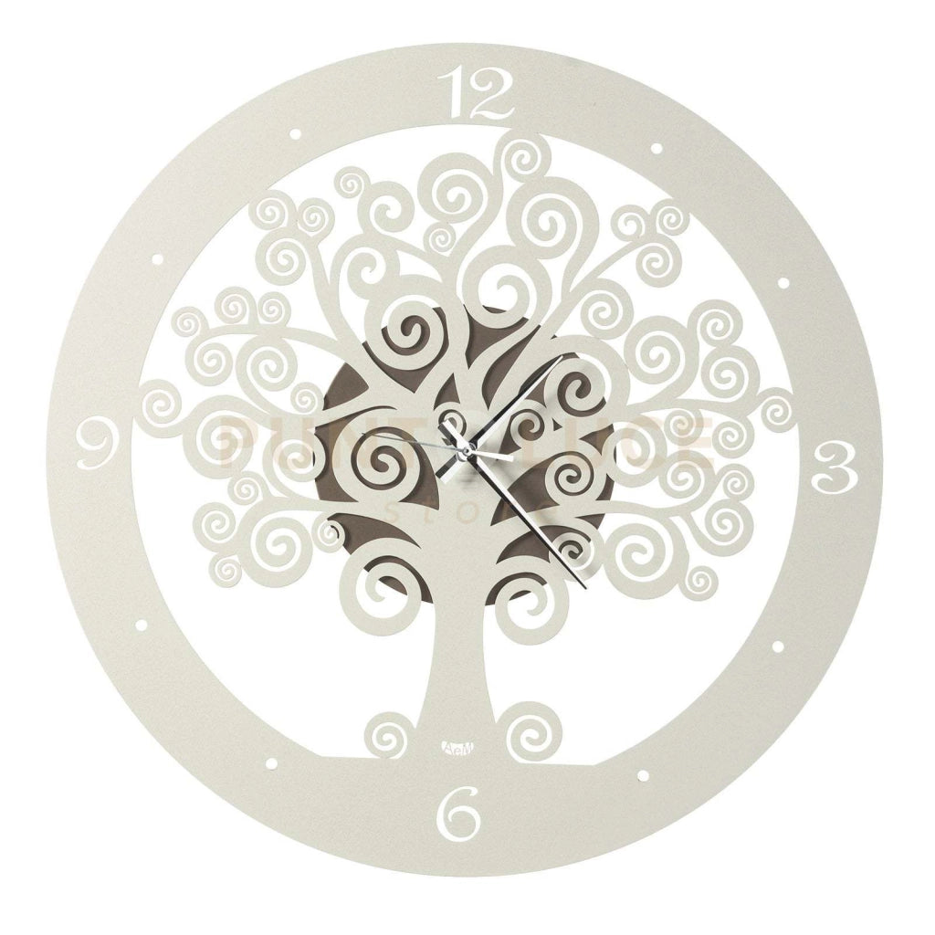 orologio portafortuna grande albero della vita Bronzo e avorio in Ferro Diametro55cm