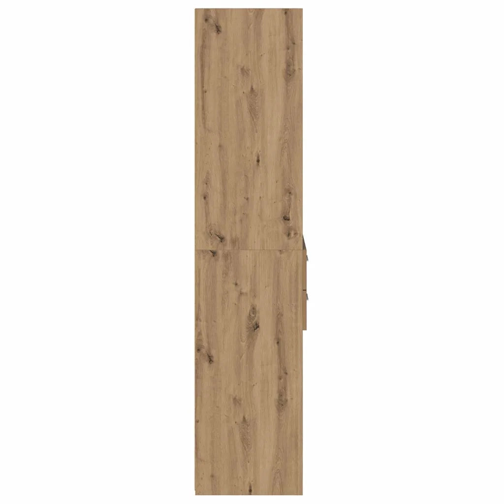 Credenza con Cassetto-Buffet-Armadio da cucina Rovere artigianale 45 x 42,5 x 185 cm
