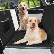 Tenda per auto con sedile posteriore per cani con fondo rigido, ciotola per cani per auto con 8 strati di materiale migliorato, progettazione di archiviazione multifunzionale, impermeabile, resistente ai graffi, antiscivolo, facile da pulire