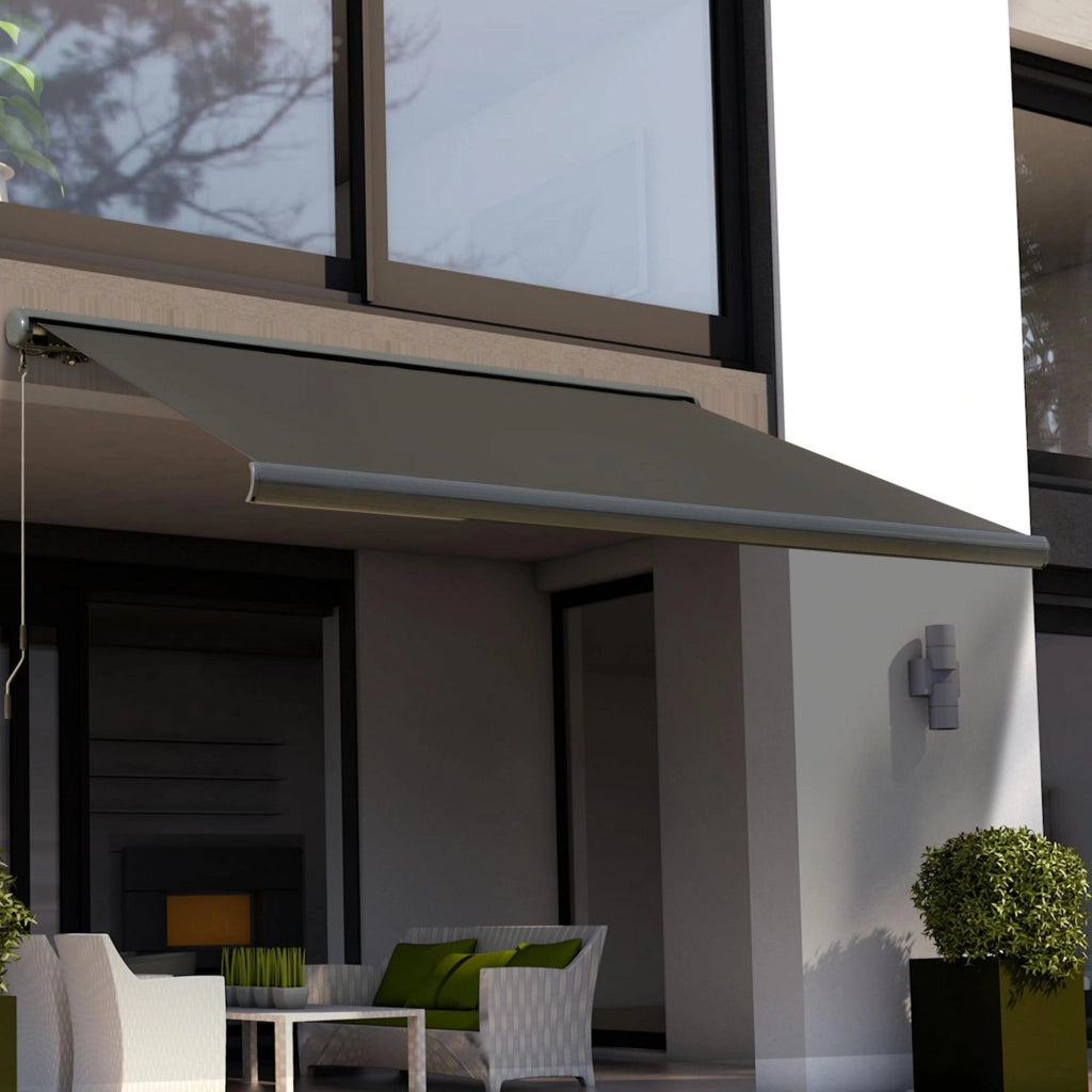 Tenda da sole elettrica ¨C zephmum ¨C grigio scuro, metallo, 300x250 cm
