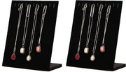 Display per catena 2 in 1, catena display, L catena display, elegante base da tavolo in nero