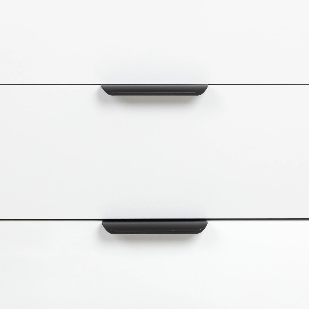 Cassettiera in legno bianco 45x35x90