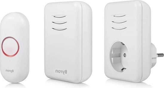 Sistema di allarme porta con trasmissione wireless e collegamento tramite presa 150 metri di portata