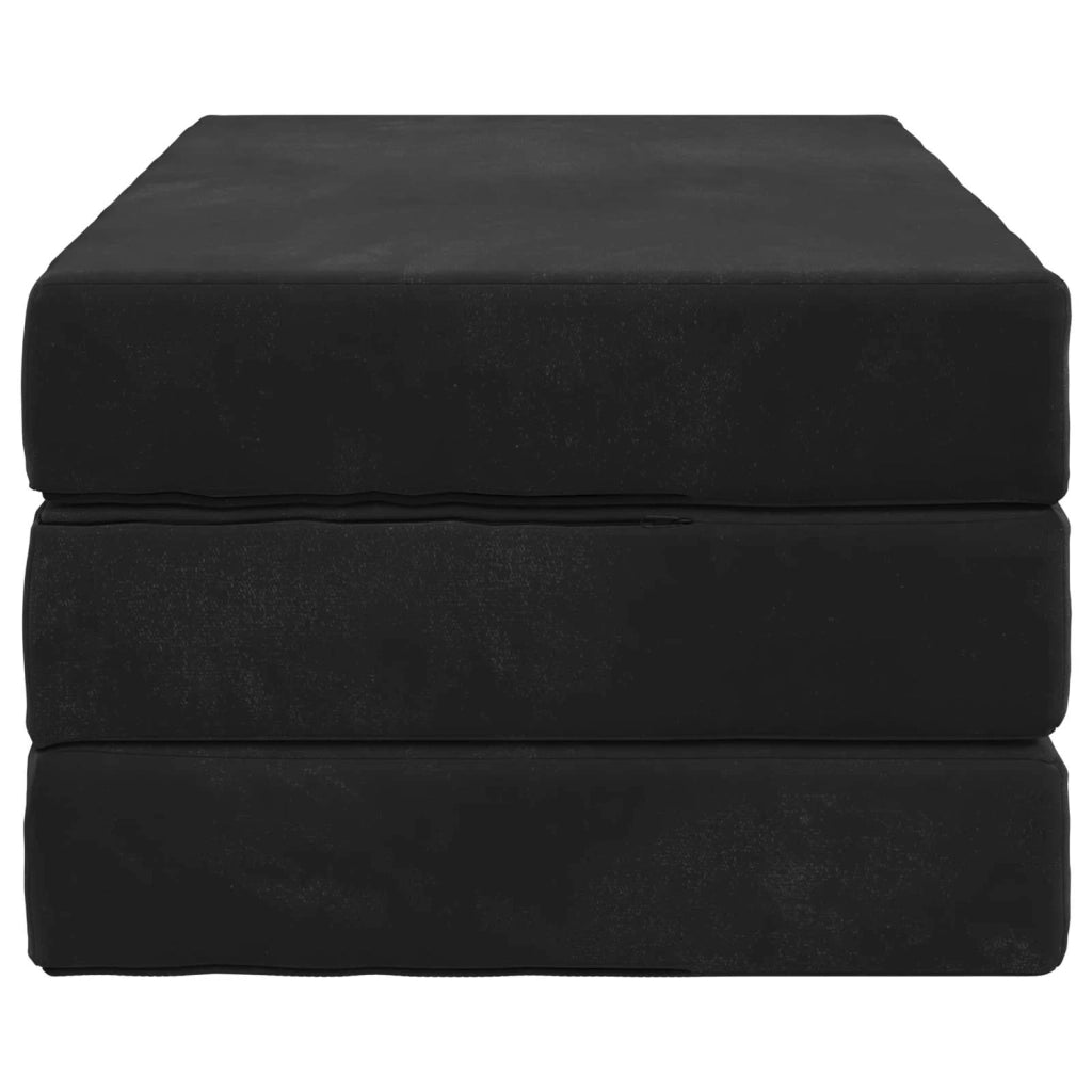Divano Letto Pieghevole 100 x 67 x 45 cm Nero