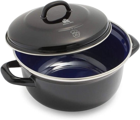Padella inox, induttiva, forno resistente, 1 pezzo, nero, 20 cm
