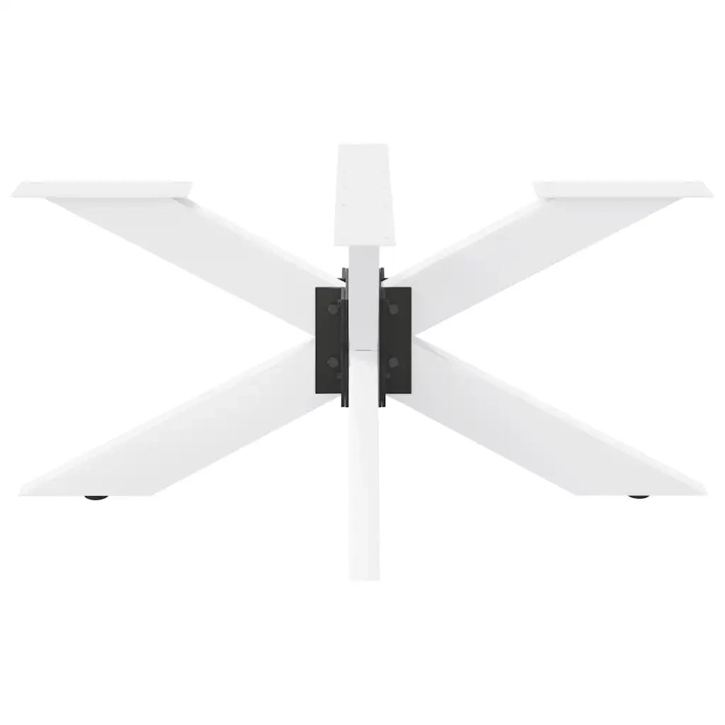 Gamba per tavolino da caffè a forma di ragno bianca 98x58x(42-43) cm in acciaio 4013109