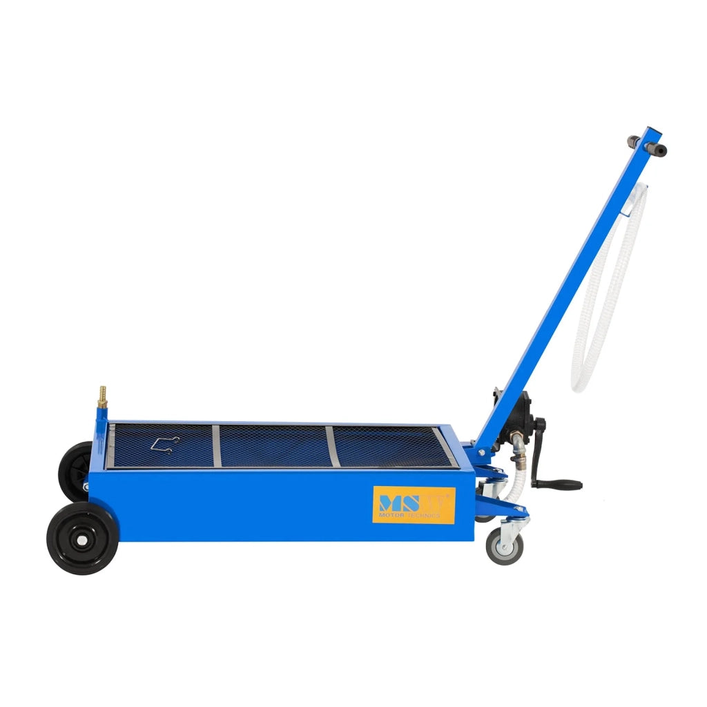 Vasca mobile per il recupero dell'olio - 55 litri - pompa manuale attrezzi per officina automobilistica 14_0006320
