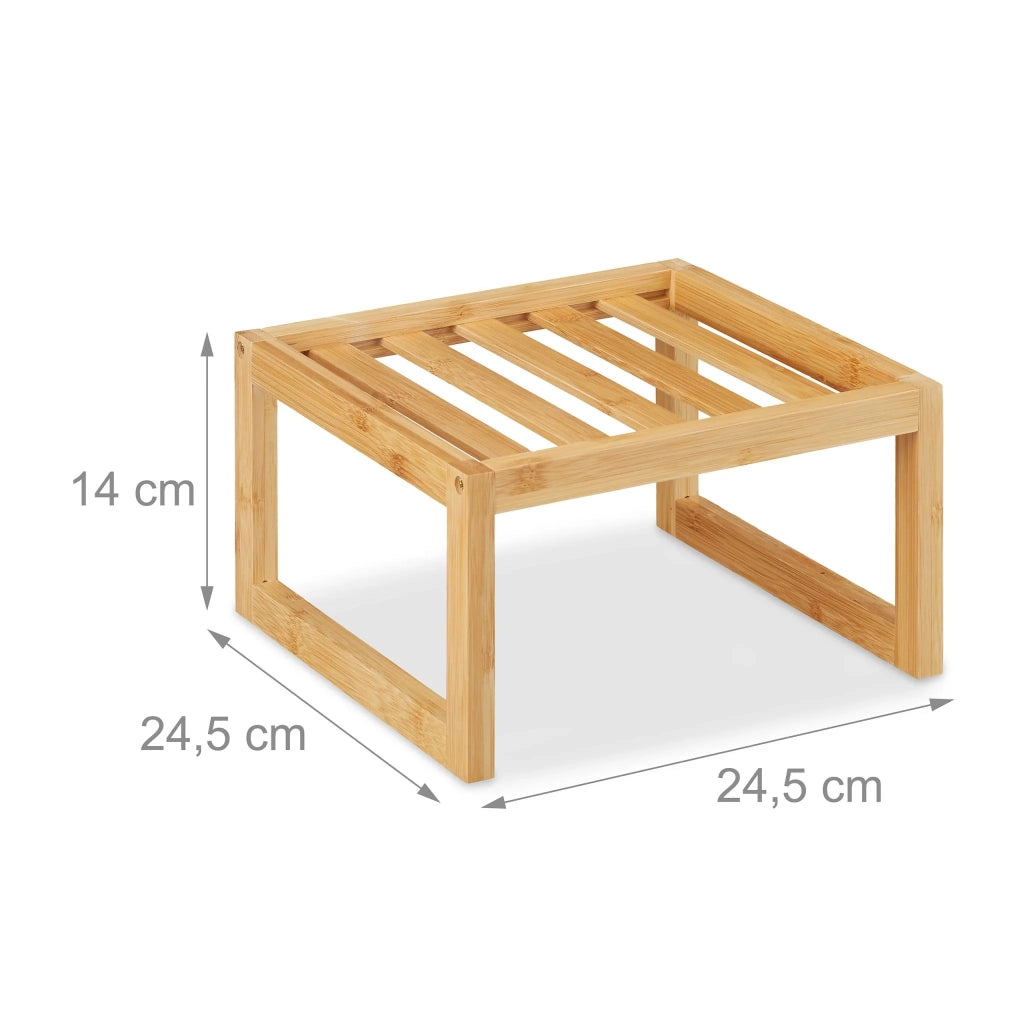Organizer da cucina salvaspazio multiuso 60 x 30 x 30 cm in bambù naturale 13_0012298