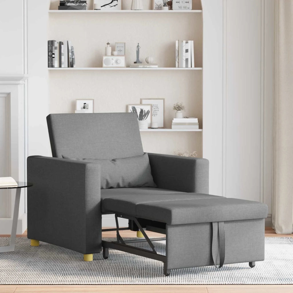Divano letto estraibile singolo Grigio scuro 90 x 165 x 87 cm 42002685