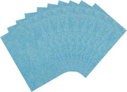 Glitter schiuma vellutata - 10 pezzi - 20 x 30 cm - Autoadesivo - Schiuma EVA - Lavori di riciclo - Scrapbooking - Blu chiaro - Blu marino