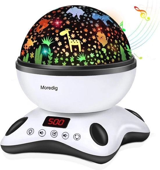 Proiettore stellare lampada da notte con musica e 8 modi di illuminazione per bambini