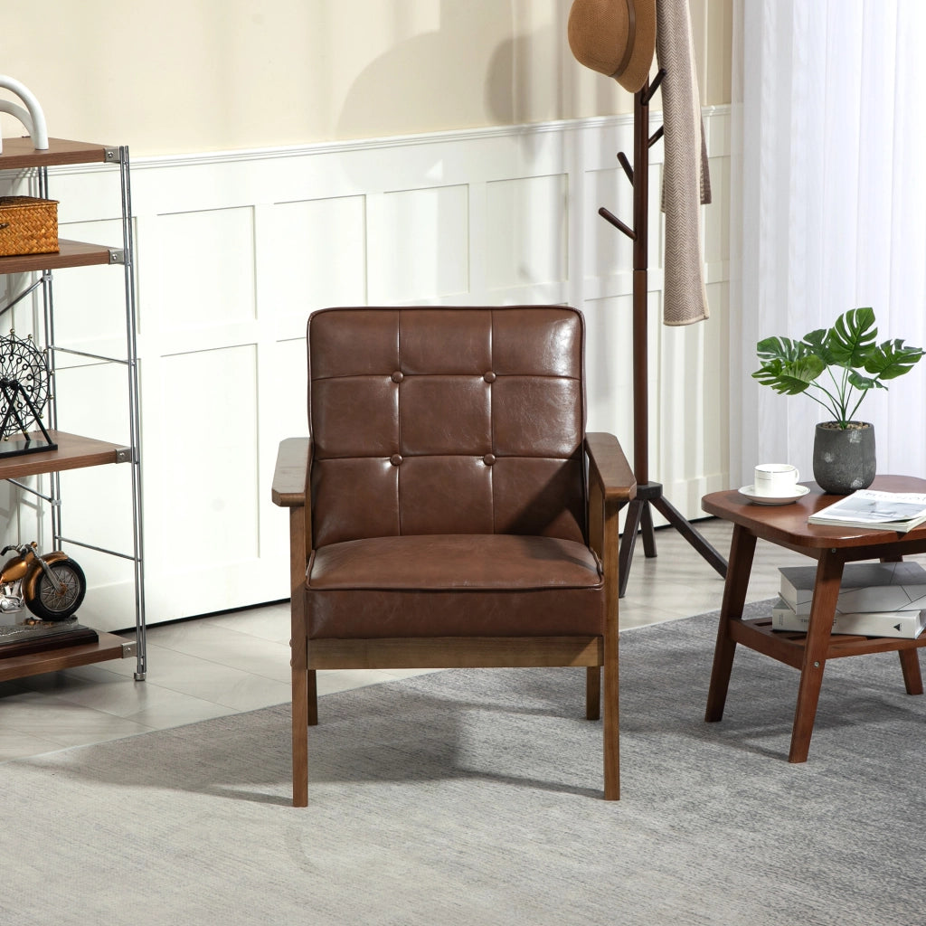 Poltrona in similpelle ¨C zephmum ¨C marrone 64x73x81