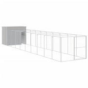 Cuccia per cani con recinto chiaro 214 x 1069 x 181 cm grigio 02_0043502