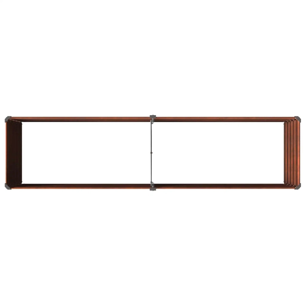 Letto rialzato da giardino Ruggine 160 x 40 x 55 cm cartone 8006248