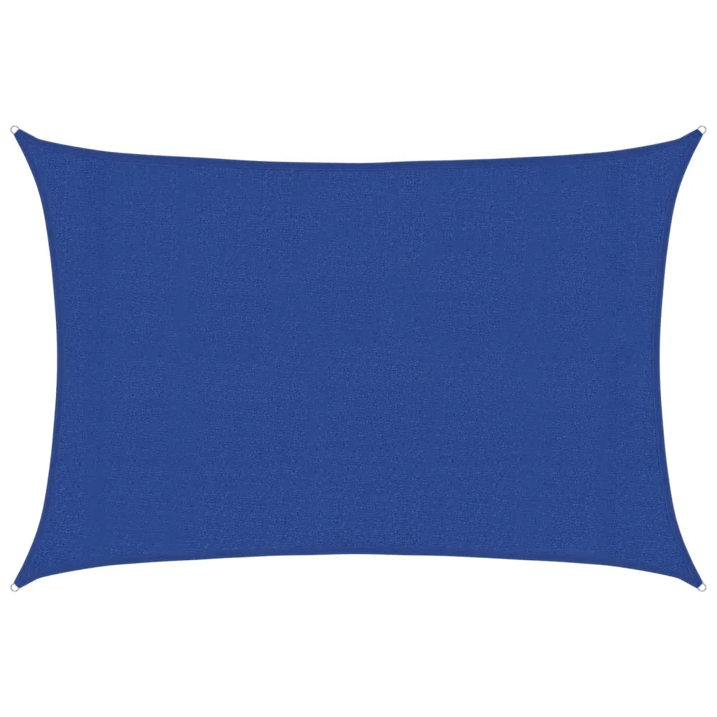 Vela Parasole | Telo Ombra | Vela da ombra 160 g/m2 Rettangolare Blu 3x5 m in HDPE