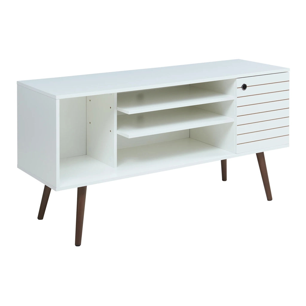 Mobile porta TV mensola porta TV per soggiorno 130 x 40 x 66 cm bianco 03_0010104