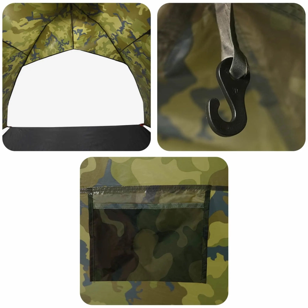 Tenda da pesca con rilascio rapido 4 persona Camouflage Leggero 42042279