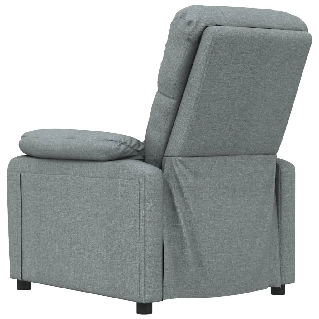 Poltrona Reclinabile in Tessuto Grigio Scuro