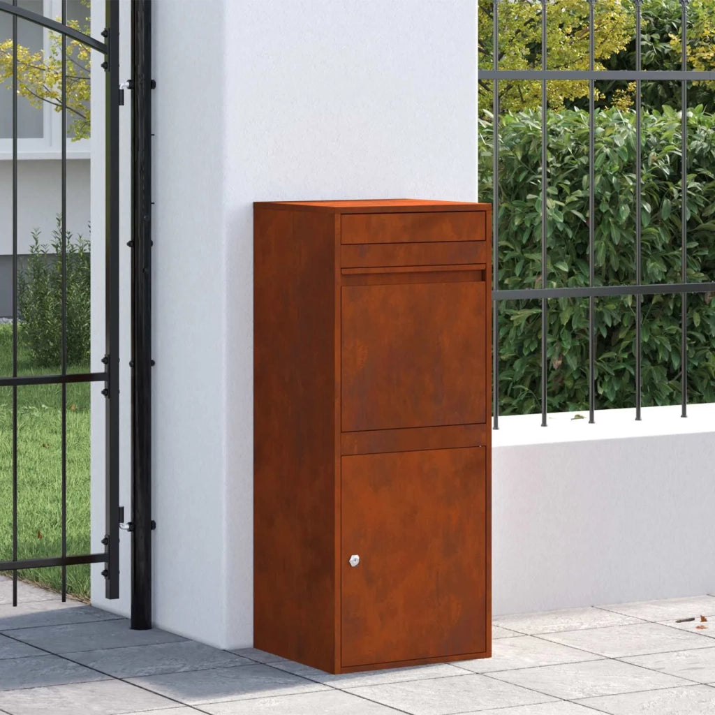 Cassetta per pacchi con archiviazione Ruggine 41 x 38 x 103 cm