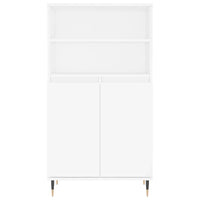 Credenza Alta Bianca 60x36x110 cm in Legno Multistrato 831476