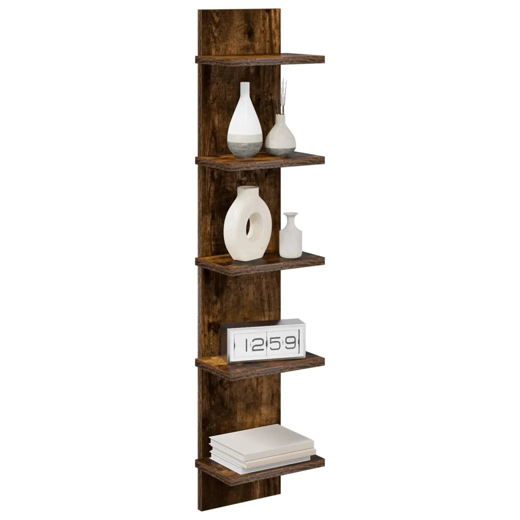 Scaffale da parete Rovere Fumo 22 x 15 x 100 cm 8012428