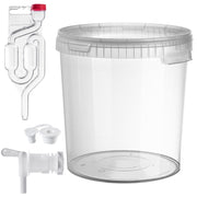 Set di contenitori per fermentazione KADAX da 33 litri per vino e liquori, completo di rubinetto, tubo e tappo.