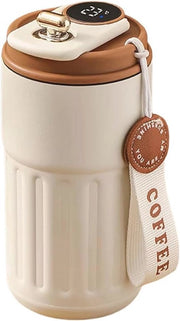 Fiasco termico con display di temperatura - 450 ml fiasco vuoto per uso domestico, ufficio, viaggio e sport