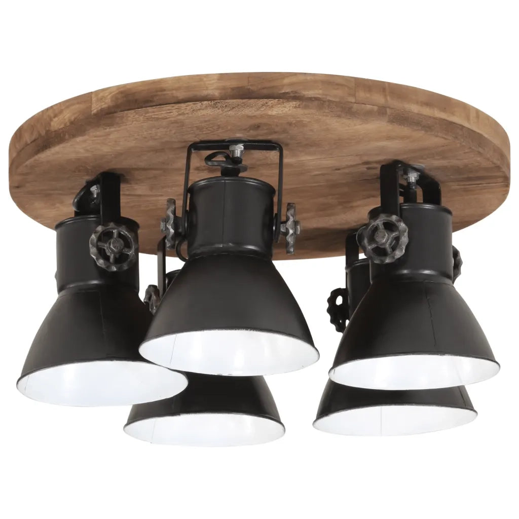 Lampada da Soffitto 25 W Nera 50x50x25 cm E27 CFW5601347