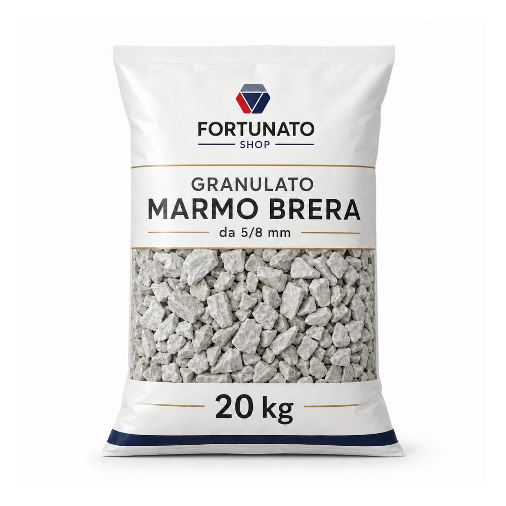 Fortunato granulato di marmo brera 5/8 sacco 20 kg finitura decorativa