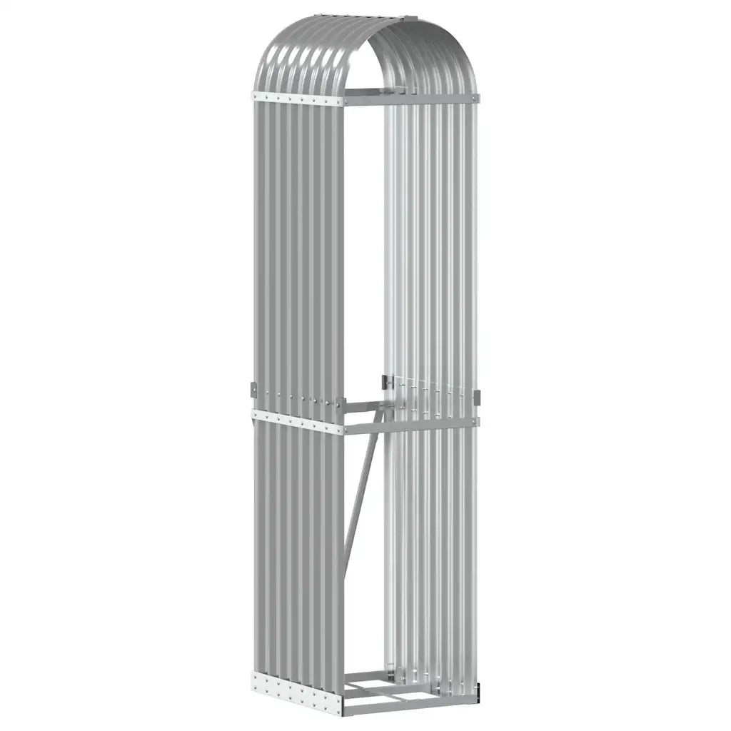 Portaceppi Grigio Chiaro 40x45x170 cm in Acciaio Zincato 364548