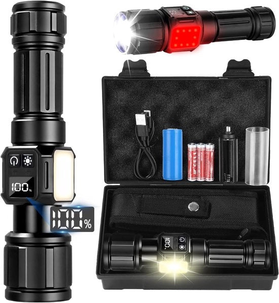 Lampada da tasca a batterie – Lampada da tasca a batterie – Lampada da tasca LED – Lampada da tasca portatile – Campeggio – Esterno – Illuminazione di emergenza – Casa – Auto – Lavoro – Adulti – Illuminazione – Lampada da tasca