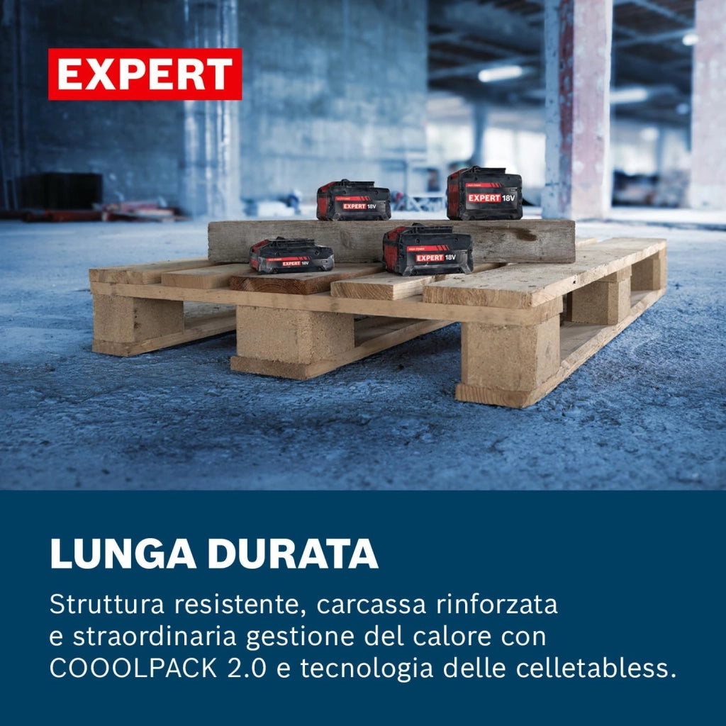 Bosch EXPERT EXBA18V-80 - Confezione da 2 batterie ad alte prestazioni