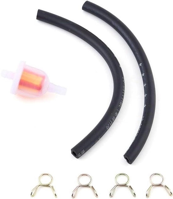Filtro di carburante inline universale per motociclette, 1x filtro olio, con viti di fissaggio - Progettato per la filtrazione del carburante - Materiali di alta qualità