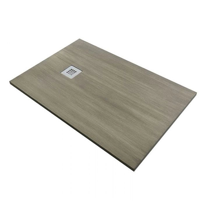Piatto doccia in pietra SOLIDSTONE alto 2,8 cm - Effetto Legno (Wood Sand) - Misura: 70x120 x 2,8h 