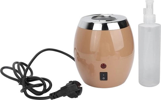 Olio per Massaggio Riscaldante - Fiammato con Presa EU 220V - Riscaldamento Rapido - Formato Compatto - Costruzione in ABS Resistente - per Lotion.