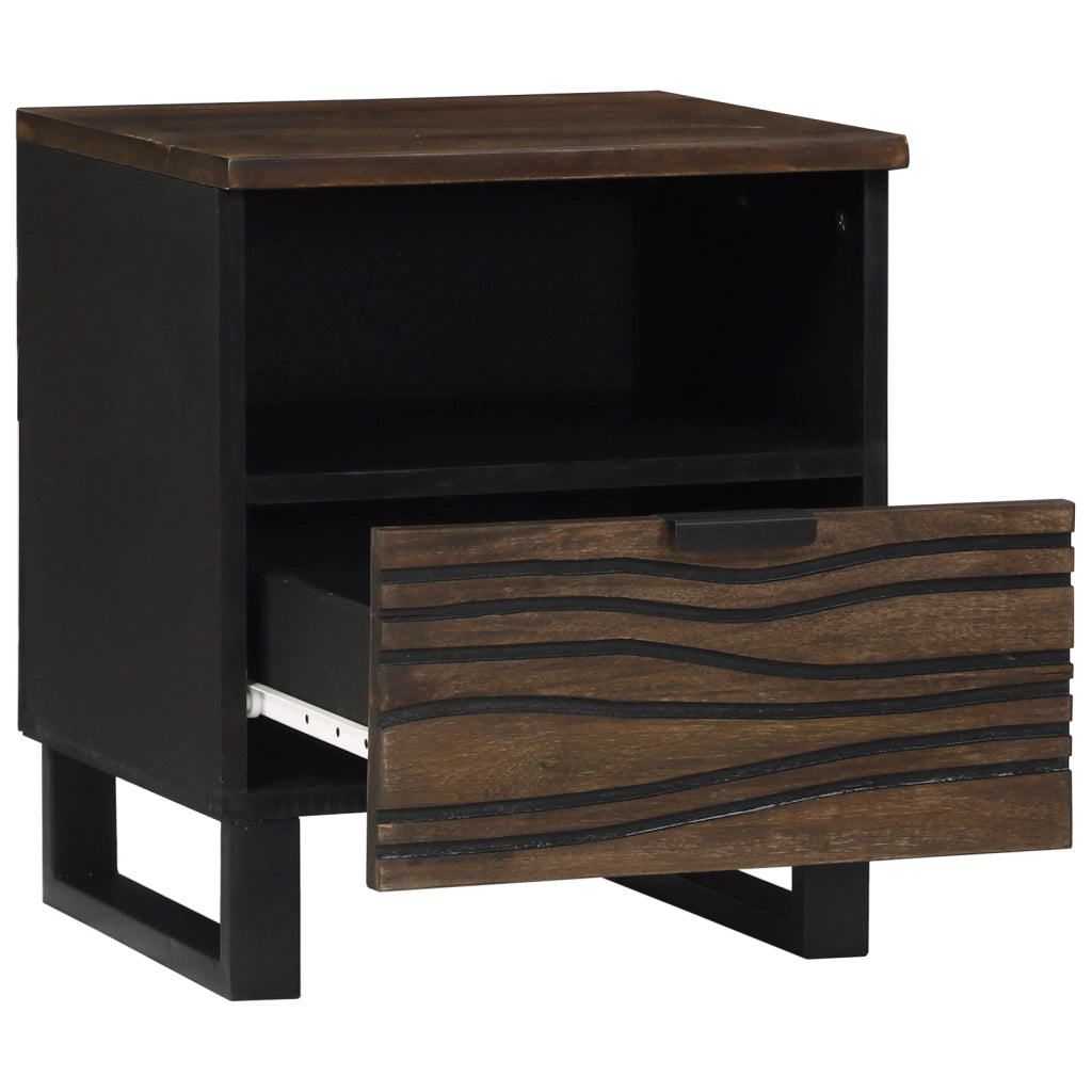 Comodino 40x33x46 cm Legno massiccio di mango
