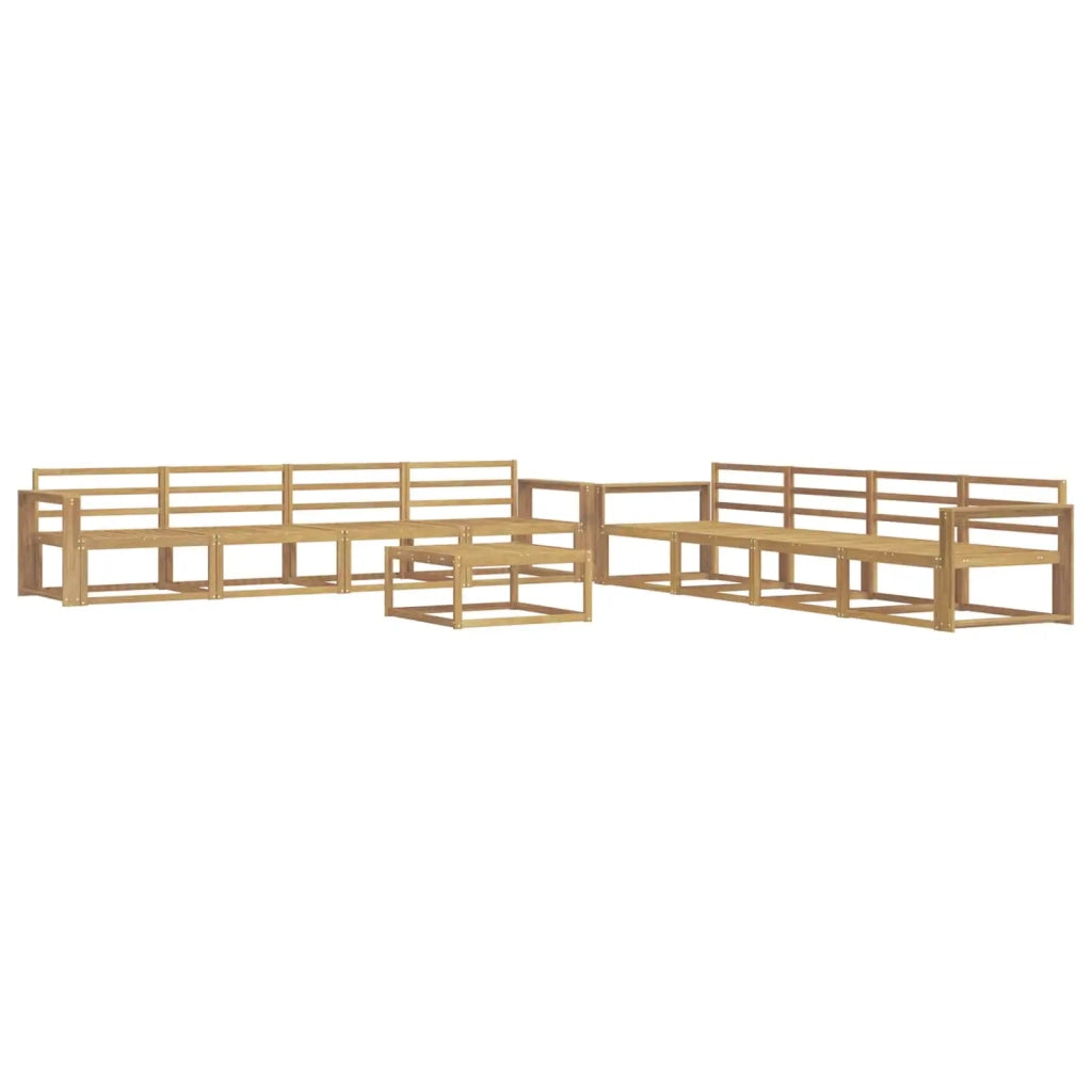 Set di divani da esterno 9 pcs Bianco 79 x 79 x 37 cm 3386238