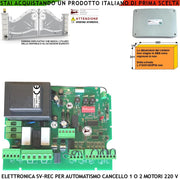 Centrale Di Comando Per Cancello 2 Ante 230 V Ricevente Radio Tempi e Funzione Programmabili Forza Regolabile. Alimentazione 12/24 V Per Accessori. Fine Corsa Motori Ricambio Adatta Came BTF Proteco