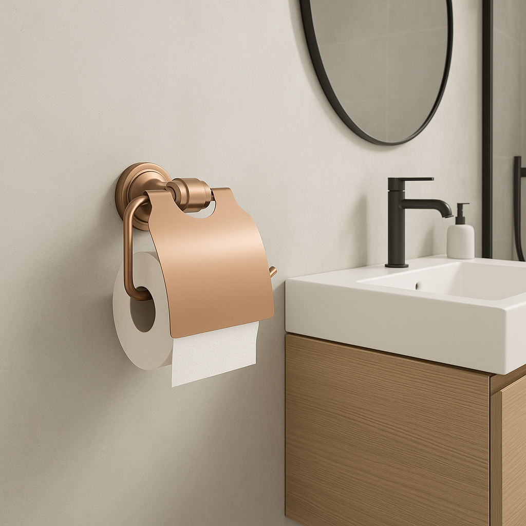 Portarotolo Carta Igienica 16101 Aristo Rame Spazzolato