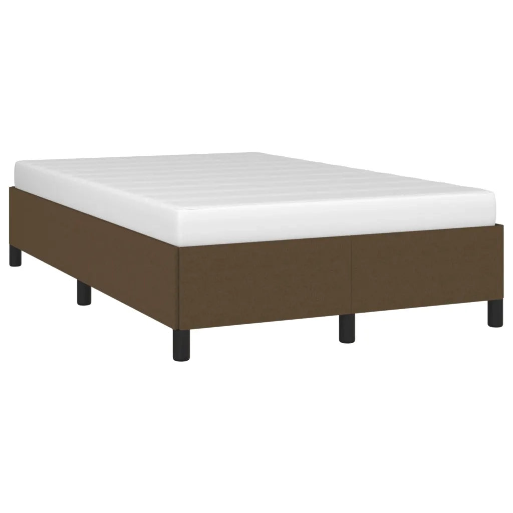 Giroletto senza Materasso Marrone Scuro 120x200 cm Tessuto