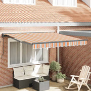 vidaXL Tenda Retrattile Striscia Multicolore 300x250 cm Tessuto