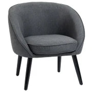 Sedia da pranzo sedia da soggiorno sedia da ufficio sedia imbottita moderna poliestere legno grigio 71 x 65 x 75 cm