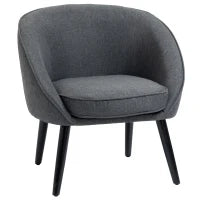 Sedia da pranzo sedia da soggiorno sedia da ufficio sedia imbottita moderna poliestere legno grigio 71 x 65 x 75 cm