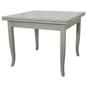 Tavolo in legno allungabile a libro Shabby chic laccato grigio anticato