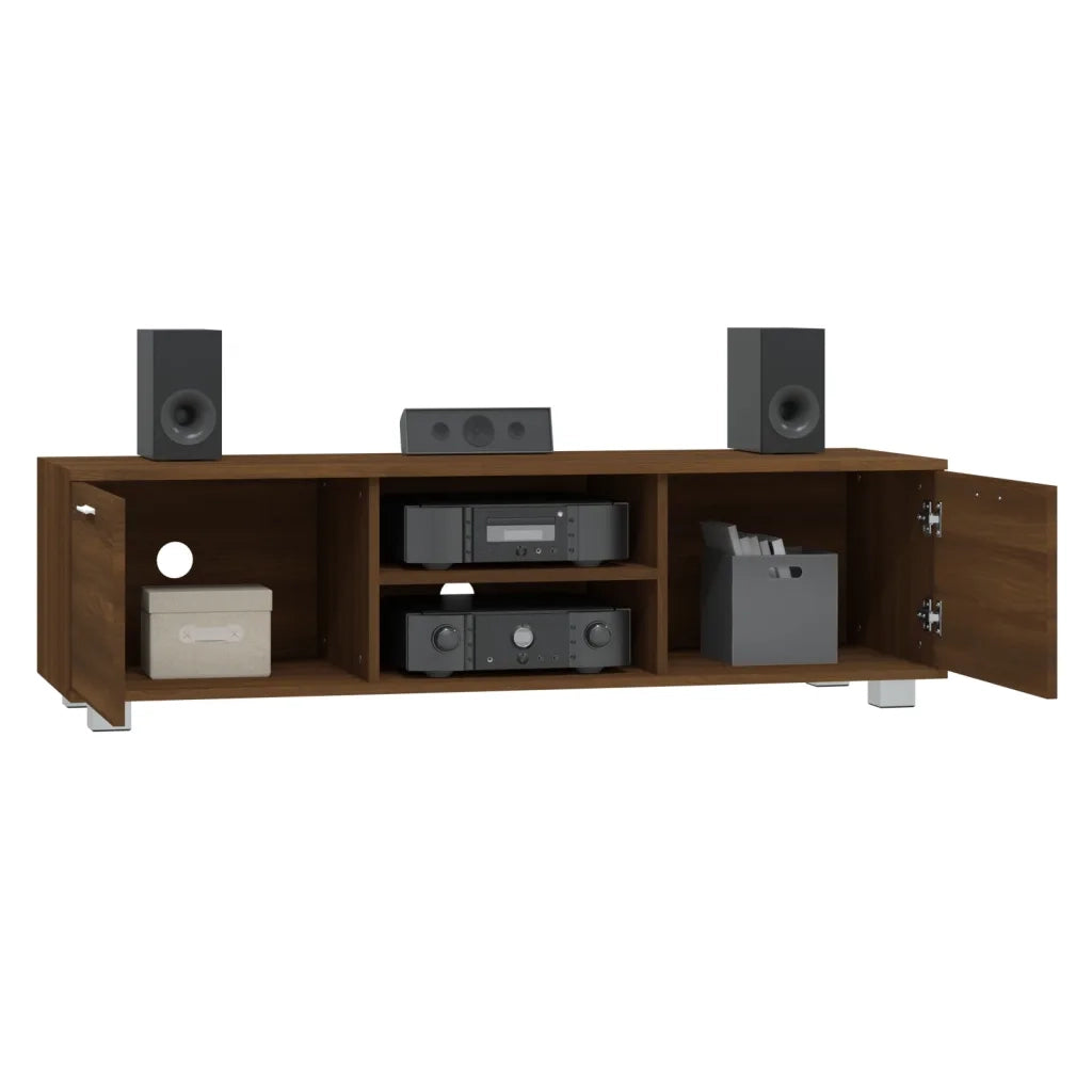 Mobile TV Rovere Marrone 140x40,5x35 cm in Legno Multistrato 342628
