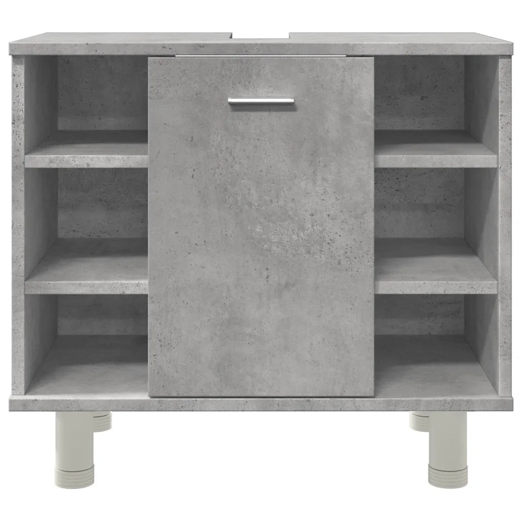 Mobile da Bagno Grigio Cemento 60x32x53,5 cm Legno Multistrato 856143