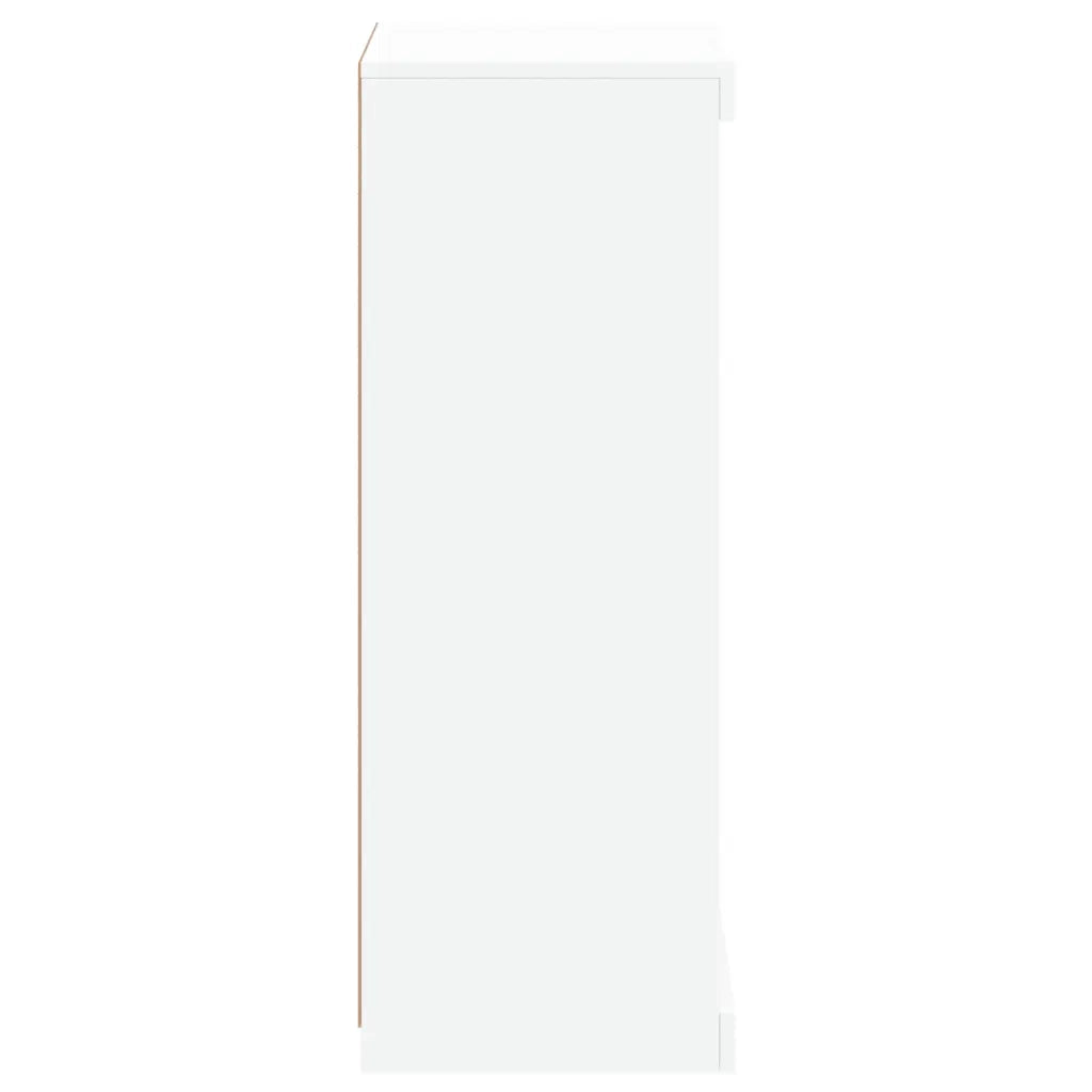 Credenza | Madia | Buffet da pranzo | Armadio da pranzo con Luci LED Bianca 41x37x100 cm